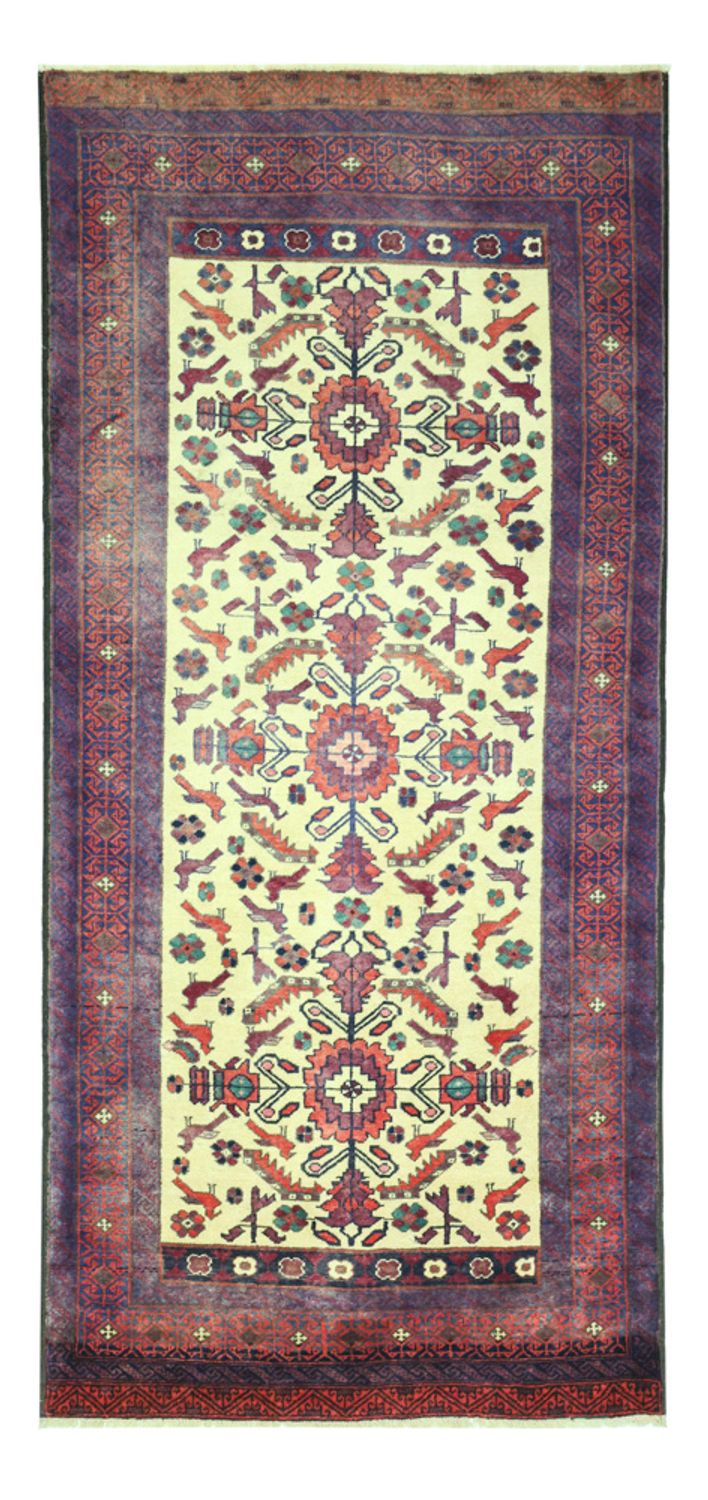 Alfombra de pasillo Alfombra Belutsch - 212 x 97 cm - verde claro