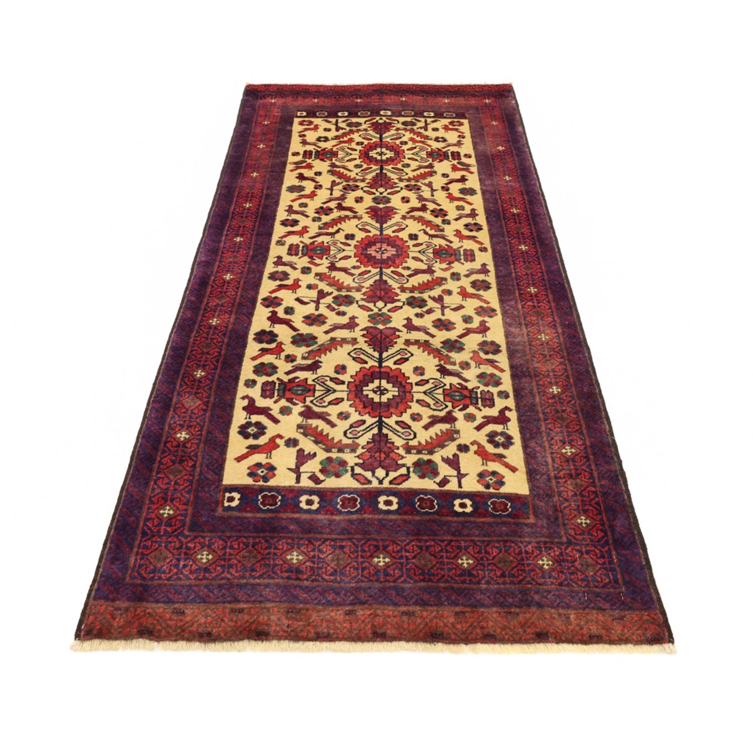 Alfombra de pasillo Alfombra Belutsch - 212 x 97 cm - verde claro