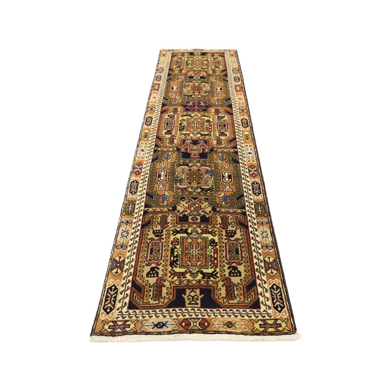 Alfombra de pasillo Alfombra persa - Nómada - 292 x 78 cm - beige oscuro