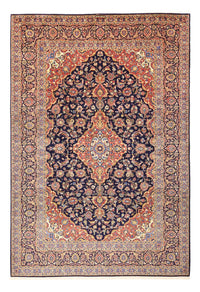 Alfombra persa - Keshan - 321 x 221 cm - azul oscuro