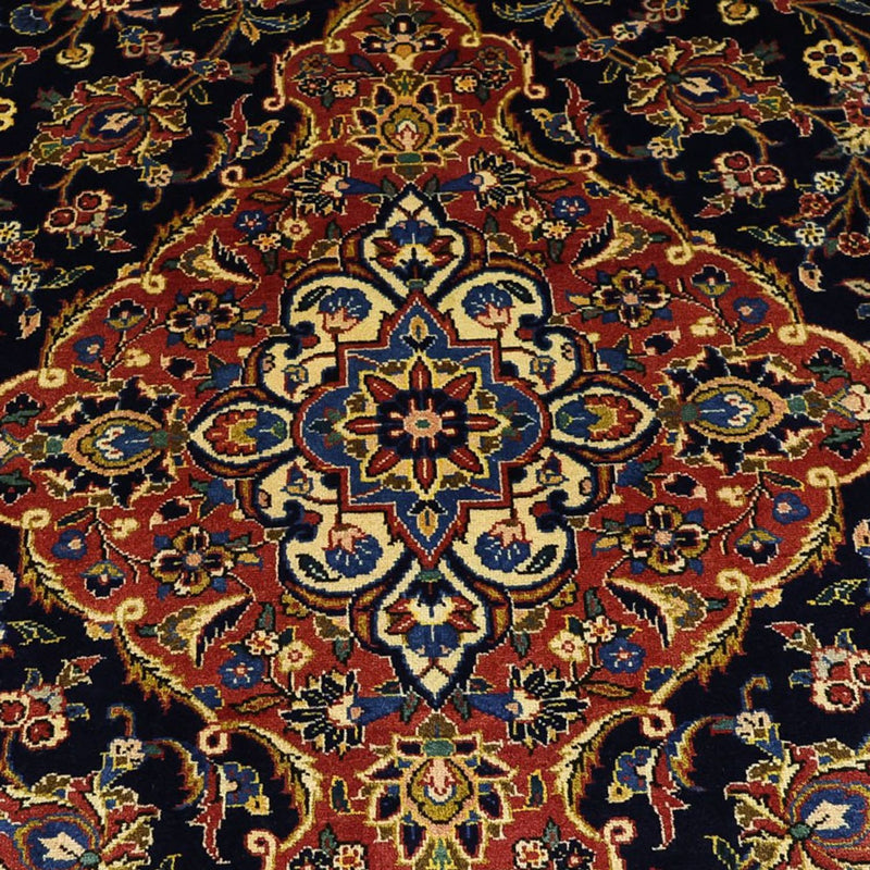 Alfombra persa - Keshan - 321 x 221 cm - azul oscuro