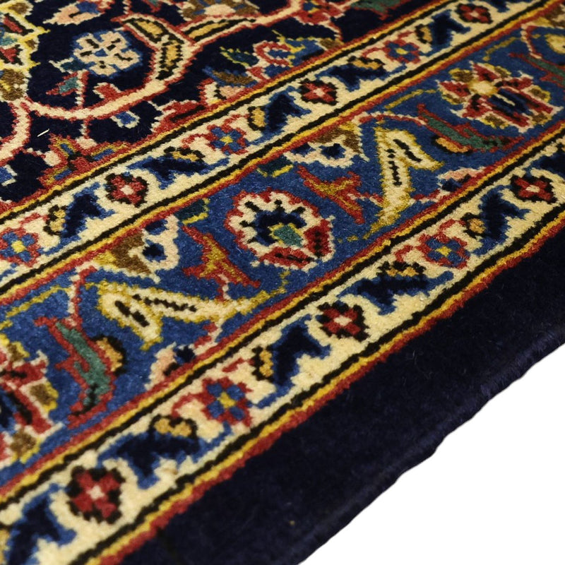 Alfombra persa - Keshan - 321 x 221 cm - azul oscuro