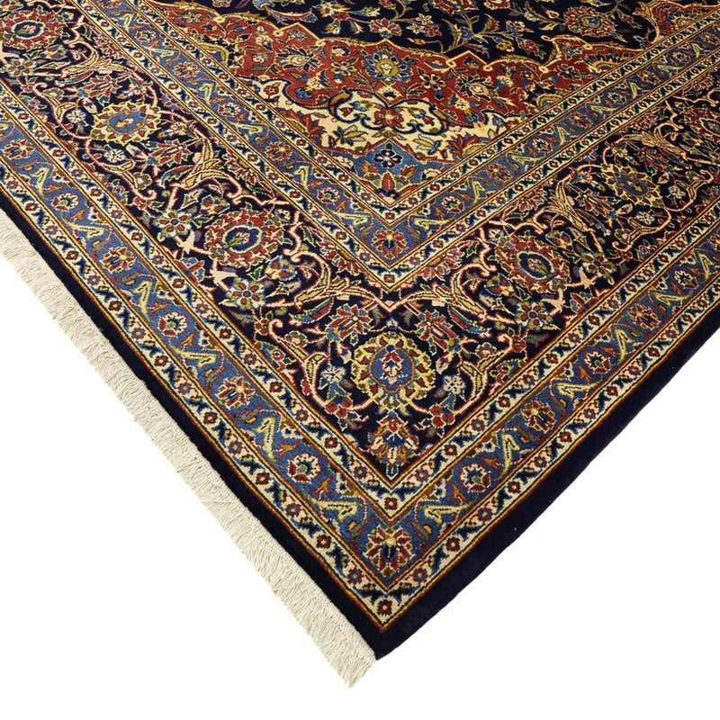 Alfombra persa - Keshan - 321 x 221 cm - azul oscuro