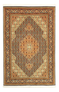 Alfombra Persa - Tabriz - Real - Real - 153 x 101 cm - beige oscuro