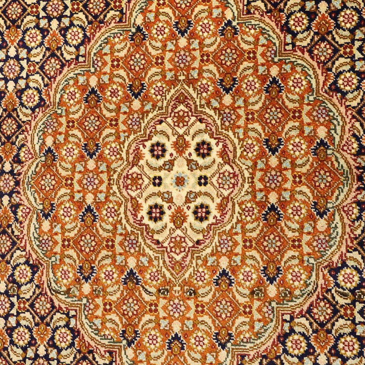 Alfombra Persa - Tabriz - Real - Real - 153 x 101 cm - beige oscuro