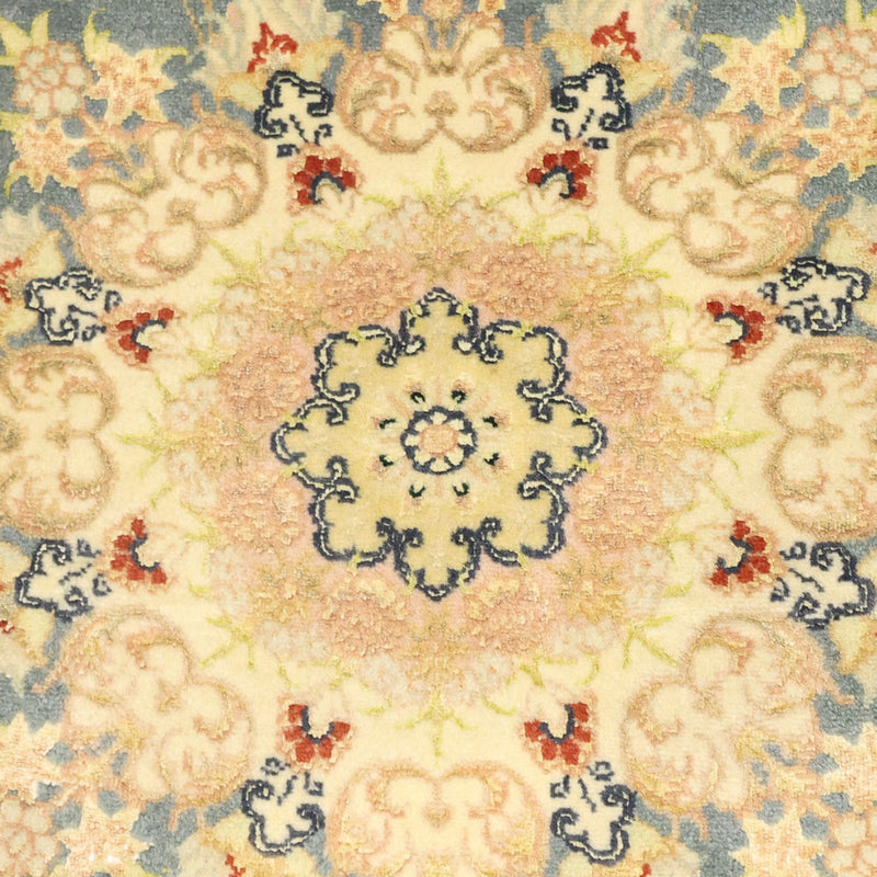 Alfombra persa - Tabriz - 119 x 81 cm - azul claro