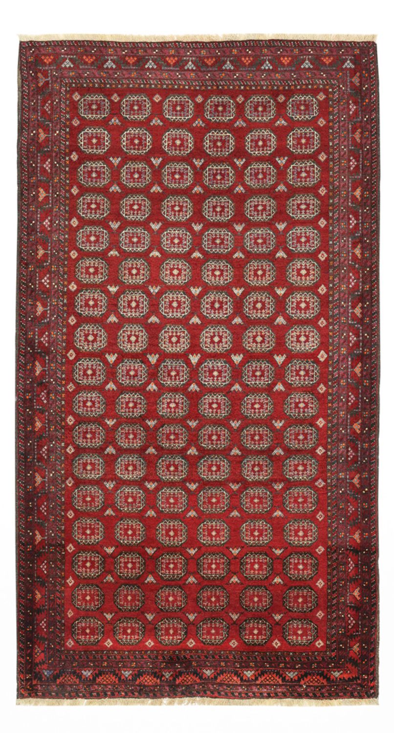 Alfombra de pasillo Alfombra Belutsch - 193 x 108 cm - rojo oscuro