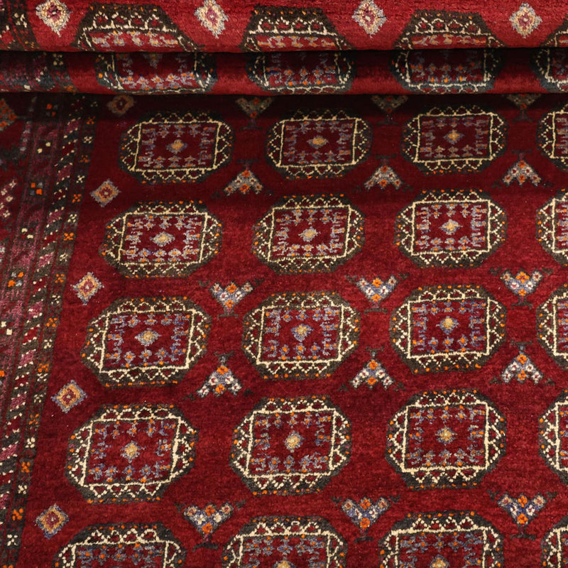 Alfombra de pasillo Alfombra Belutsch - 193 x 108 cm - rojo oscuro