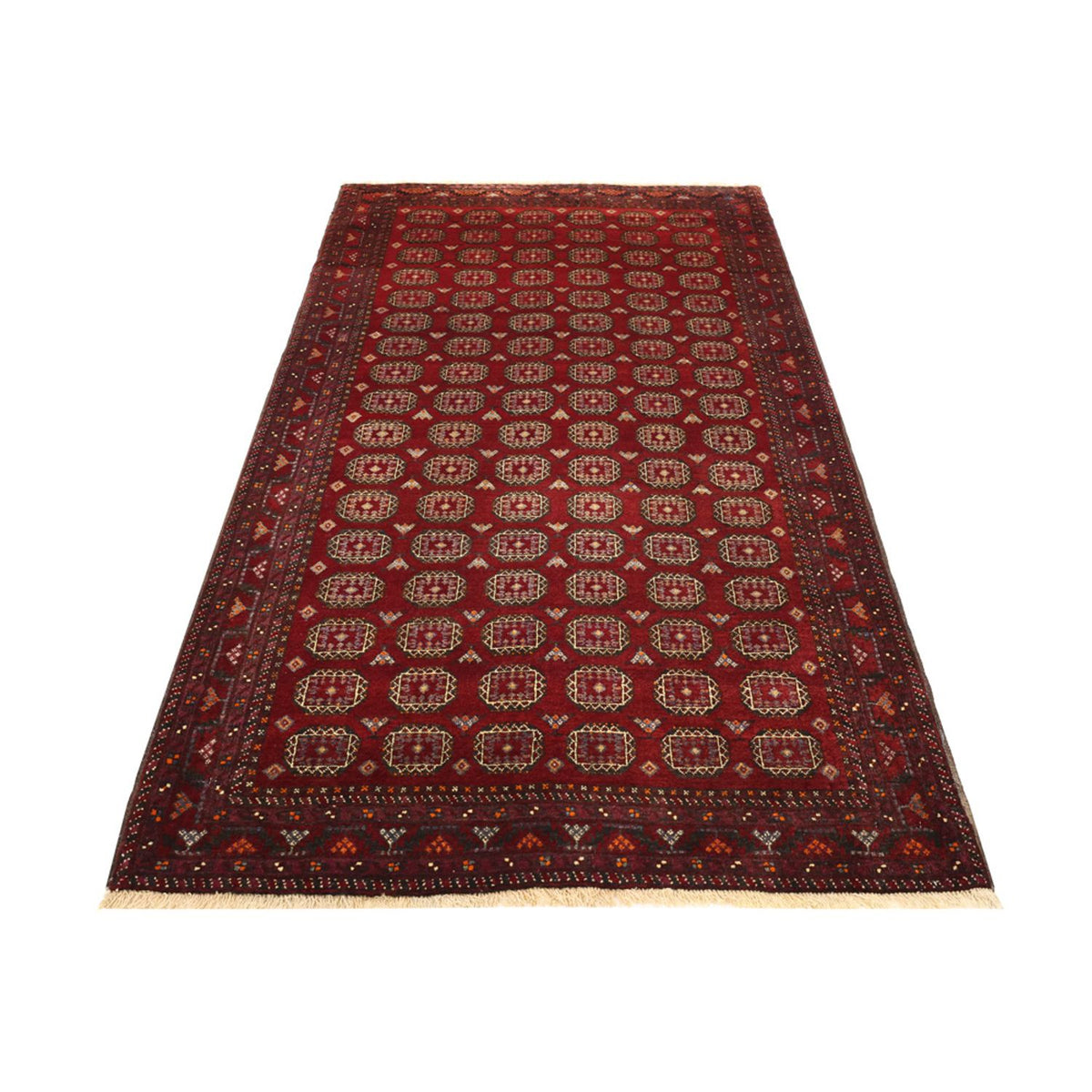 Alfombra de pasillo Alfombra Belutsch - 193 x 108 cm - rojo oscuro