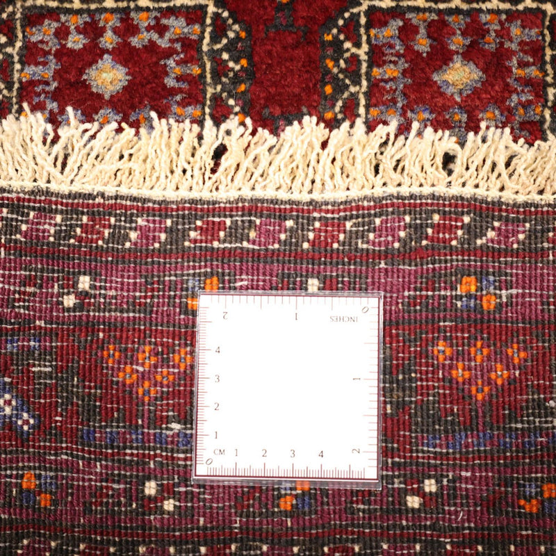 Alfombra de pasillo Alfombra Belutsch - 193 x 108 cm - rojo oscuro