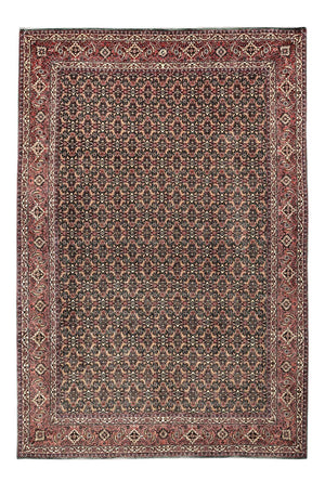 Alfombra persa - Bidjar - Real - 301 x 203 cm - azul oscuro