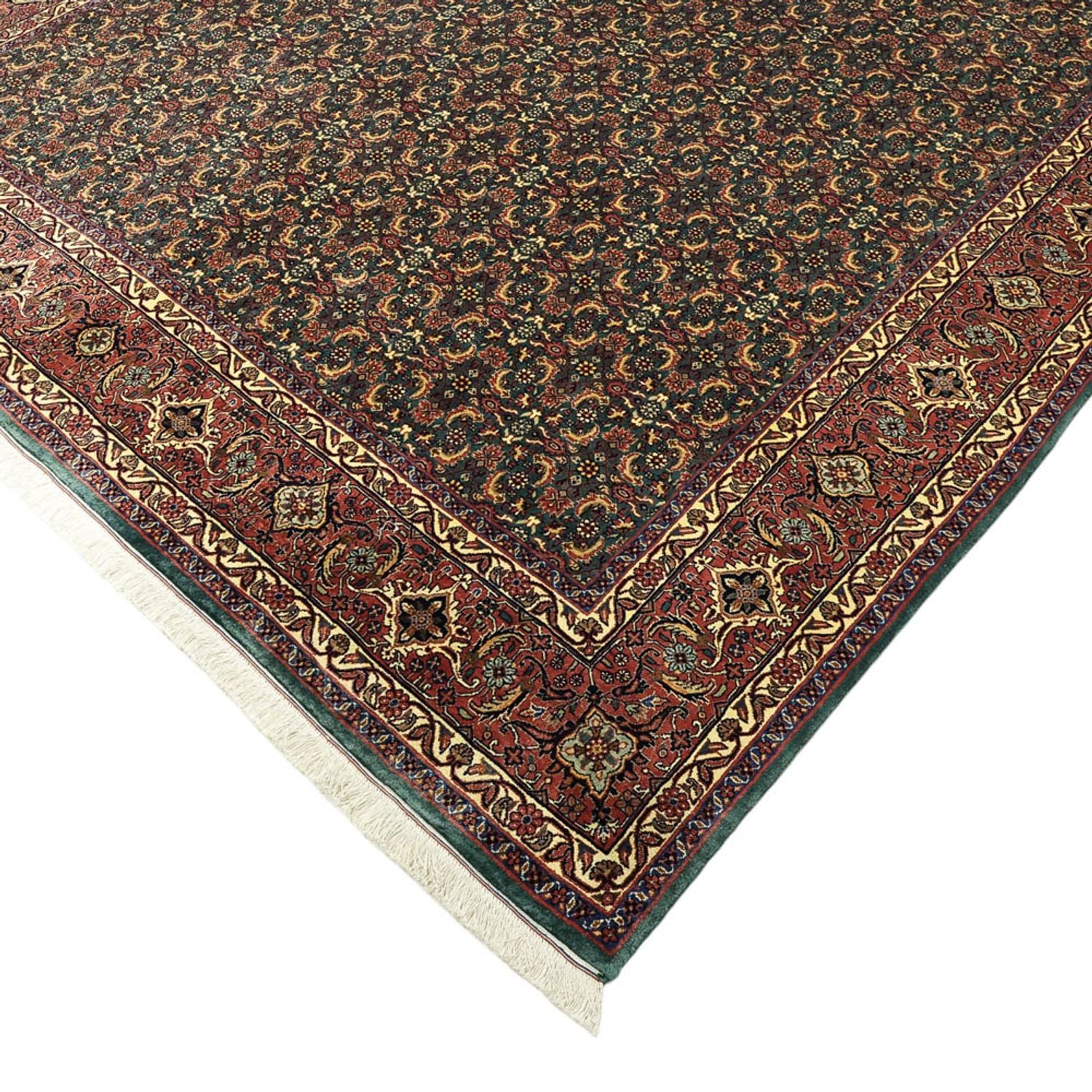 Alfombra persa - Bidjar - Real - 301 x 203 cm - azul oscuro