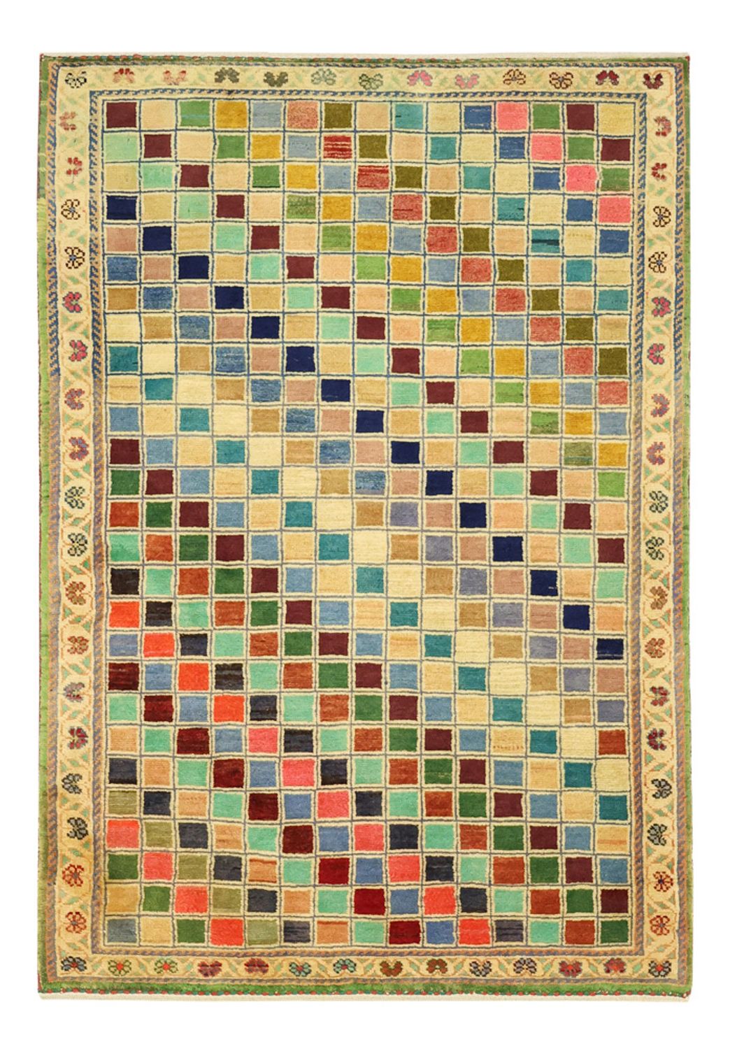 Alfombra Gabbeh - Loribaft Persa - 117 x 79 cm - multicolor
