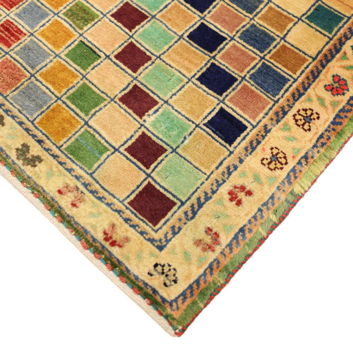 Alfombra Gabbeh - Loribaft Persa - 117 x 79 cm - multicolor