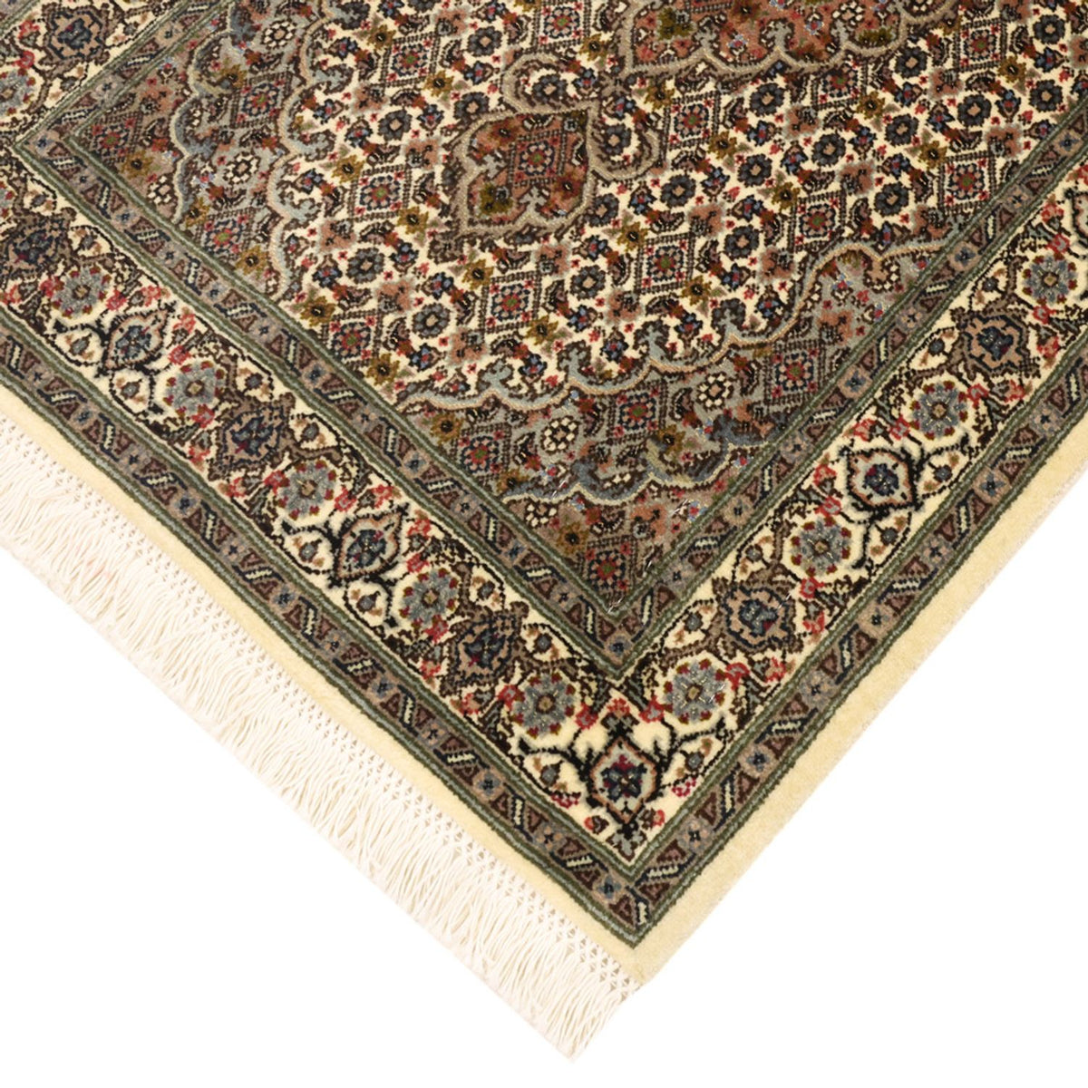 Alfombra Persa - Tabriz - Real - 92 x 59 cm - beige oscuro
