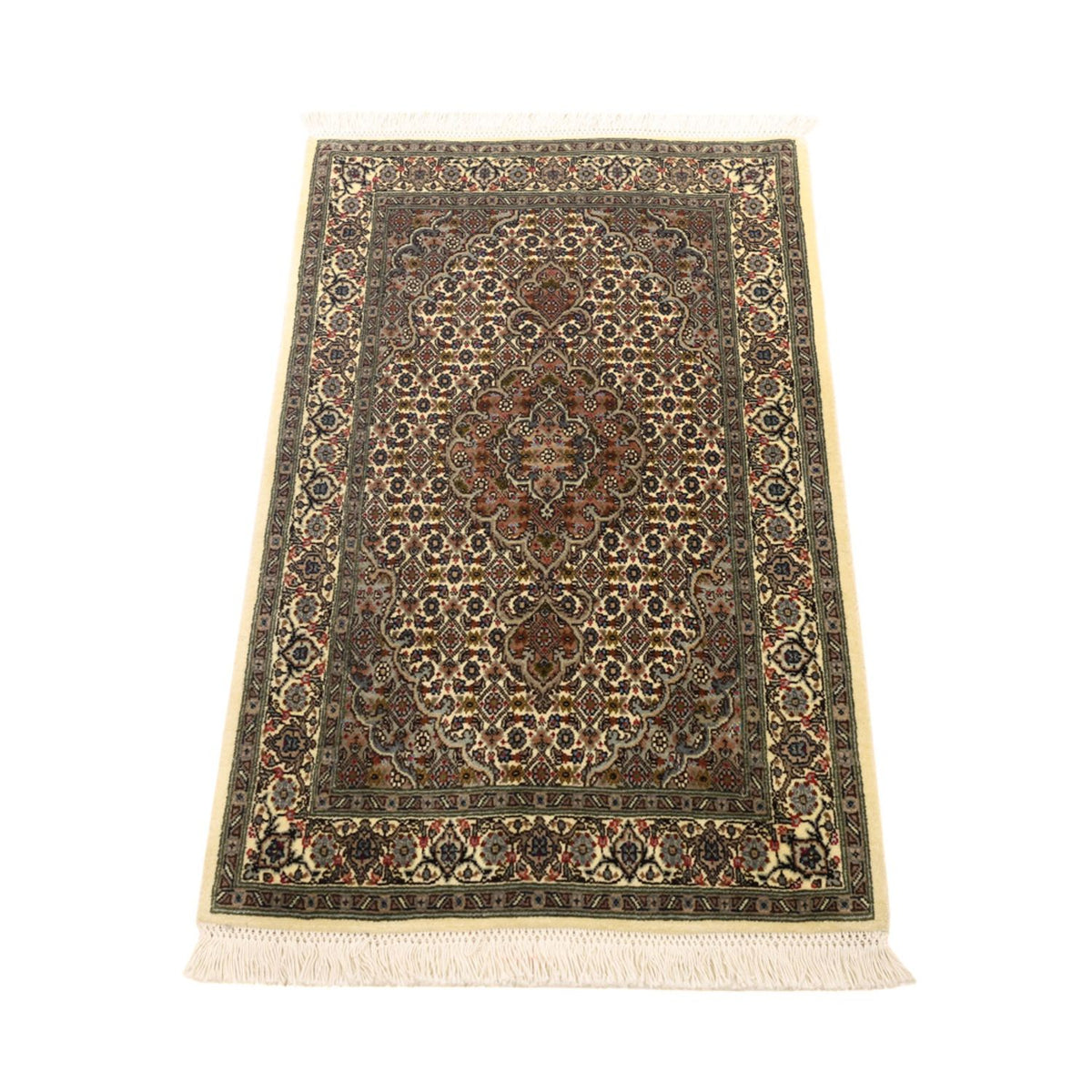 Alfombra Persa - Tabriz - Real - 92 x 59 cm - beige oscuro