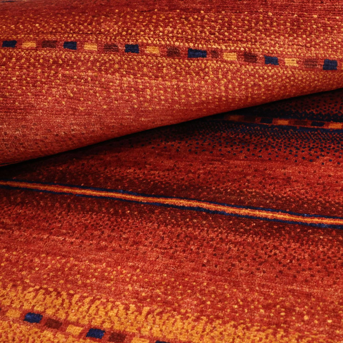 Alfombra Gabbeh - Persa Kashkuli cuadrado  - 119 x 101 cm - multicolor