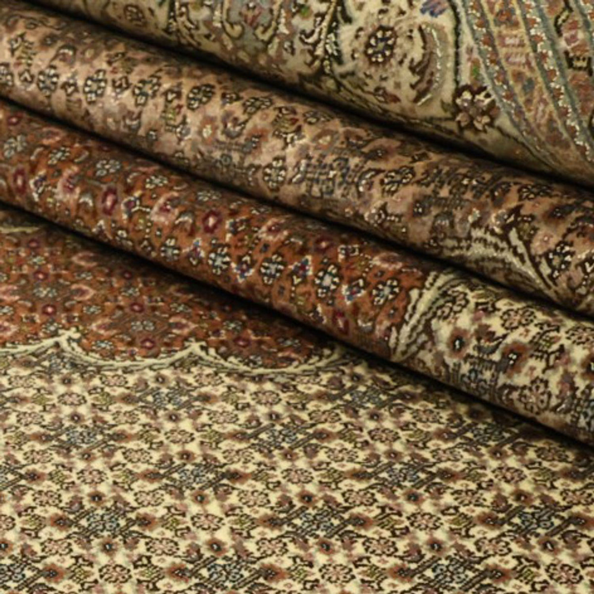 Alfombra Persa - Tabriz - Real - Real - 350 x 251 cm - arena