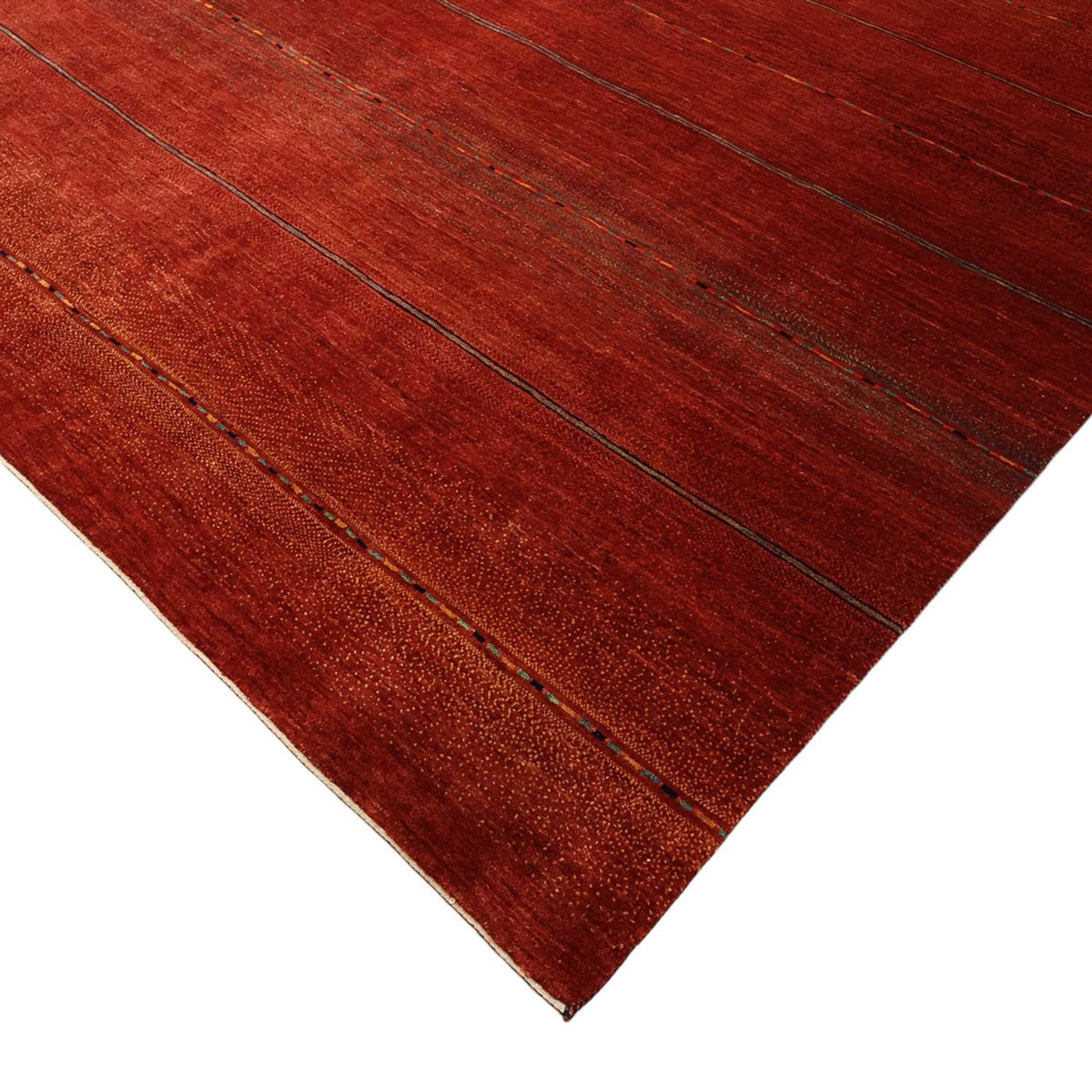 Alfombra Gabbeh - Loribaft Persa - 326 x 248 cm - rojo