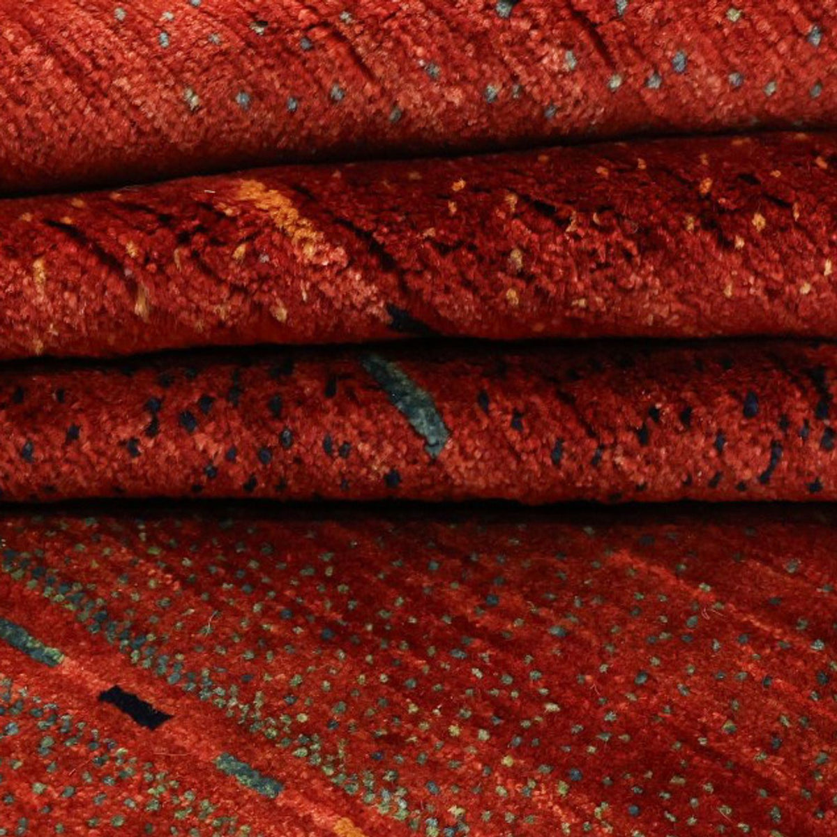 Alfombra Gabbeh - Loribaft Persa - 326 x 248 cm - rojo