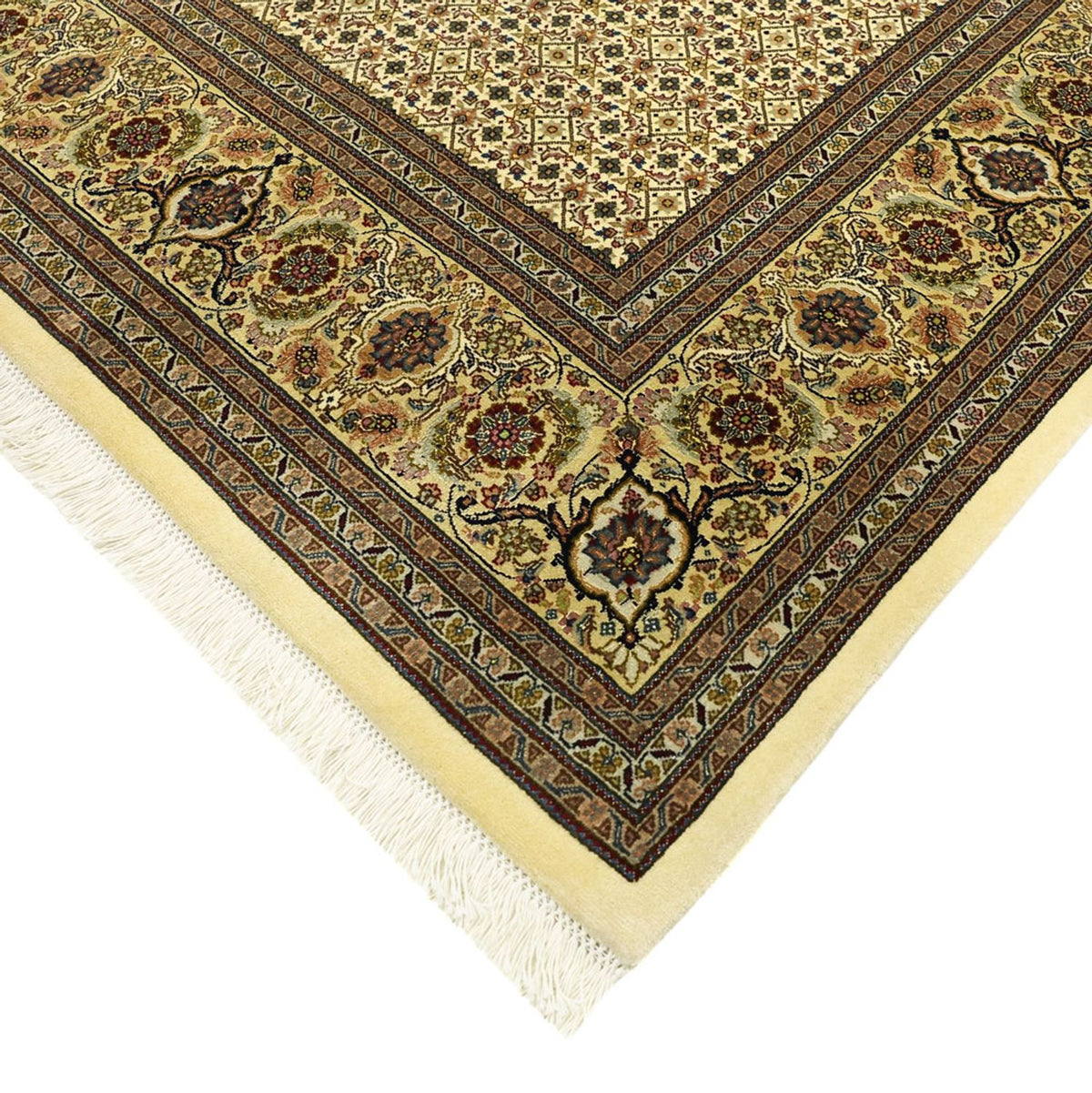 Alfombra Persa - Tabriz - Real - Real - 289 x 200 cm - beige oscuro