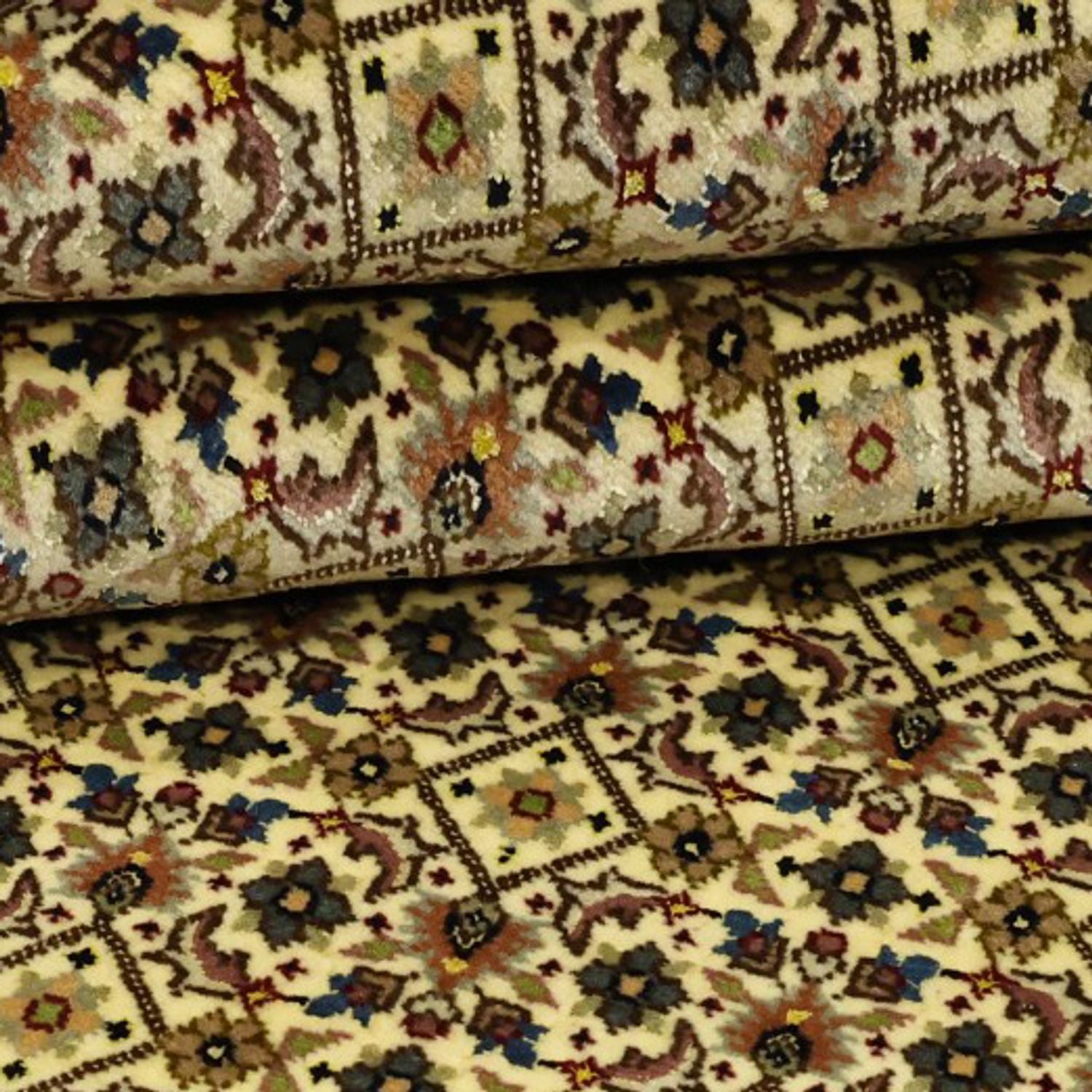Alfombra Persa - Tabriz - Real - Real - 289 x 200 cm - beige oscuro