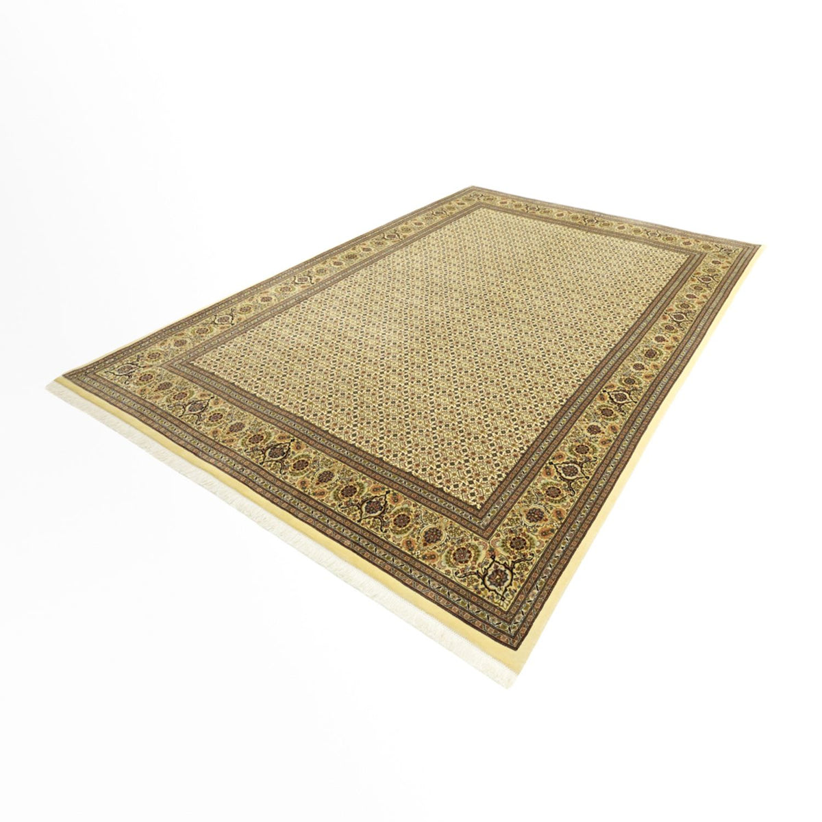 Alfombra Persa - Tabriz - Real - Real - 289 x 200 cm - beige oscuro