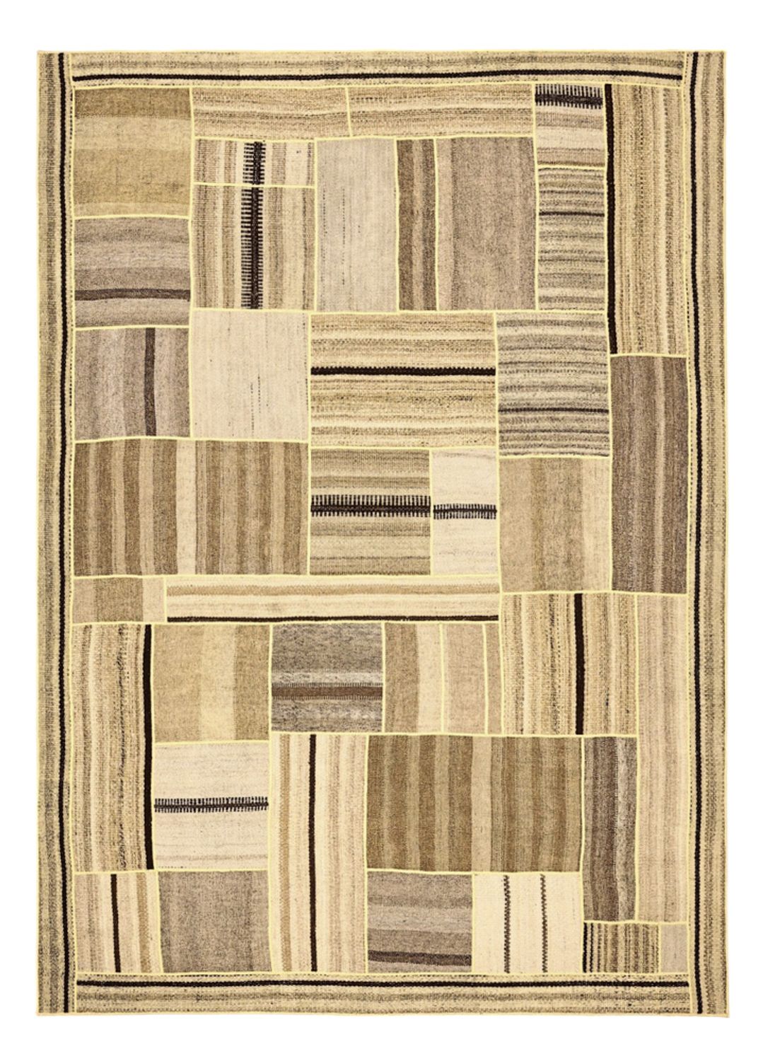 Alfombra Kelim - Oriental - 234 x 172 cm - beige oscuro