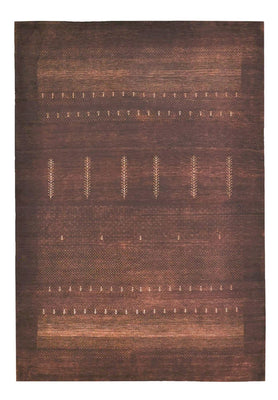 Alfombra Gabbeh - Loribaft Indus - 247 x 173 cm - rojo oscuro