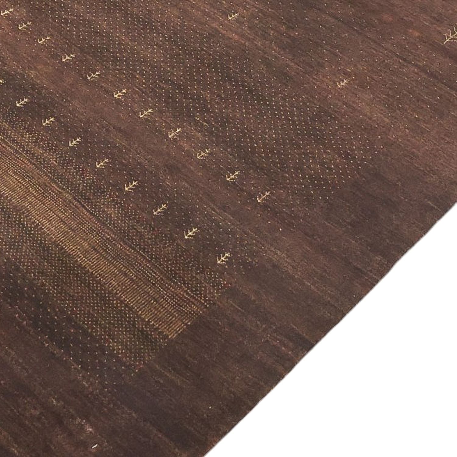 Alfombra Gabbeh - Loribaft Indus - 247 x 173 cm - rojo oscuro