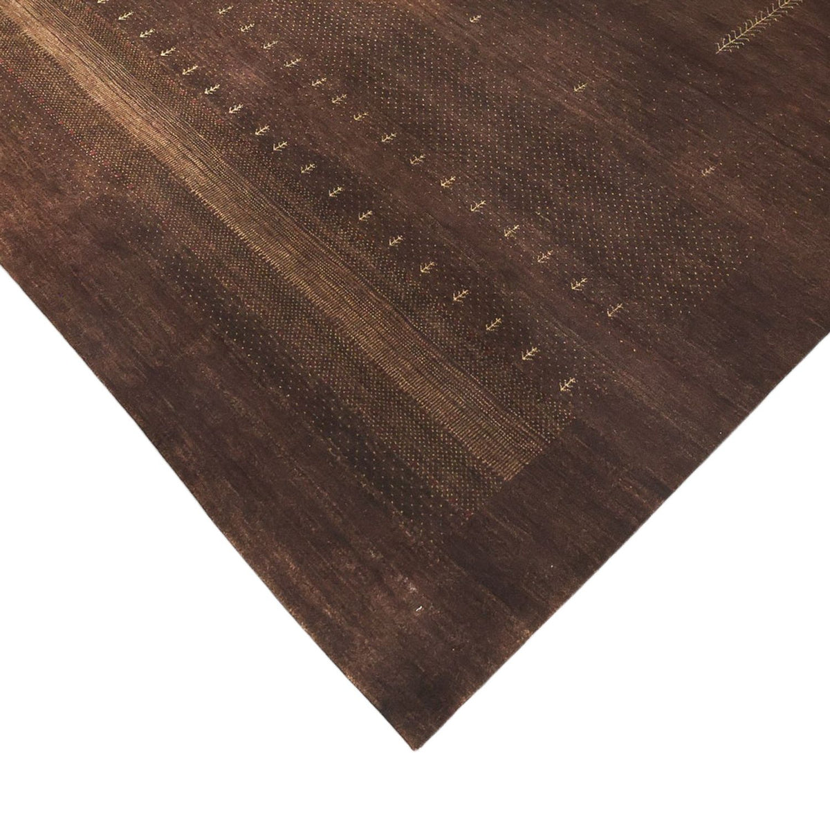 Alfombra Gabbeh - Loribaft Indus - 247 x 173 cm - rojo oscuro