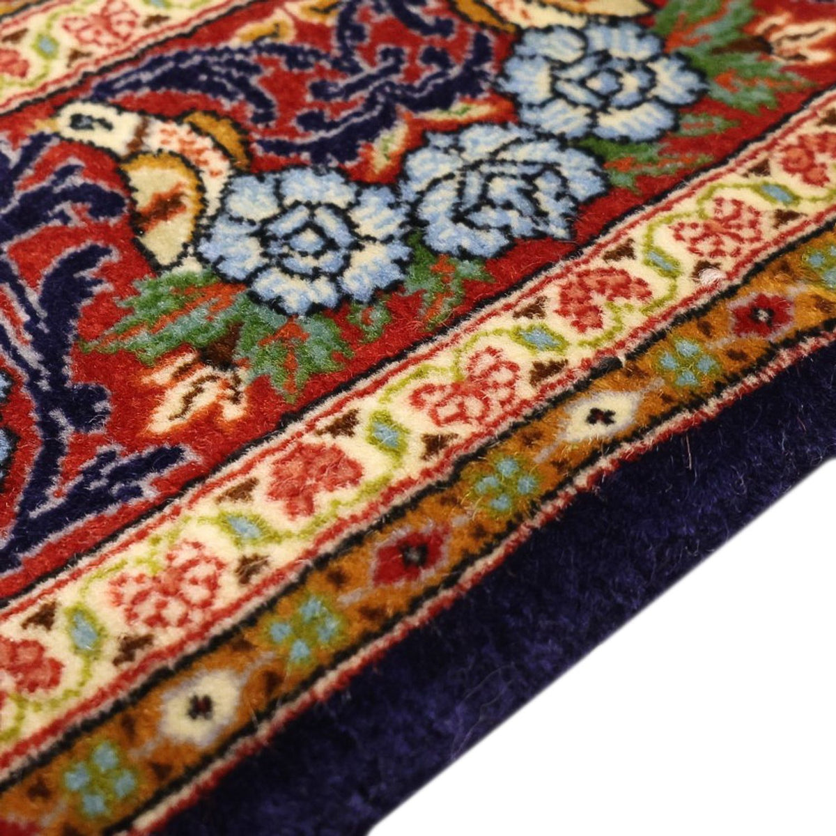 Alfombra persa - Clásica - 159 x 105 cm - azul oscuro