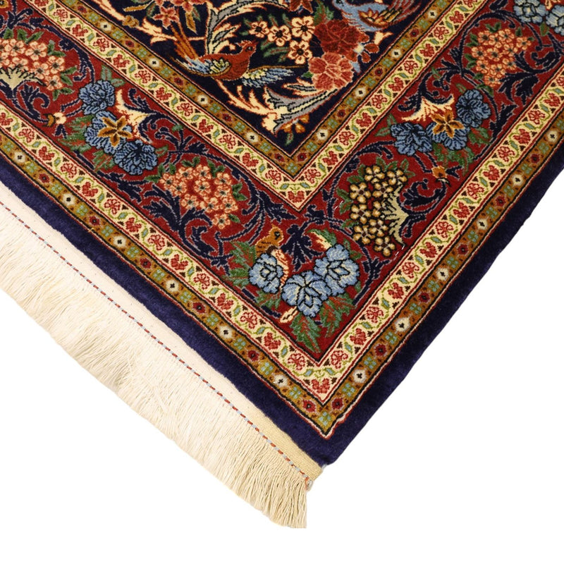 Alfombra persa - Clásica - 159 x 105 cm - azul oscuro