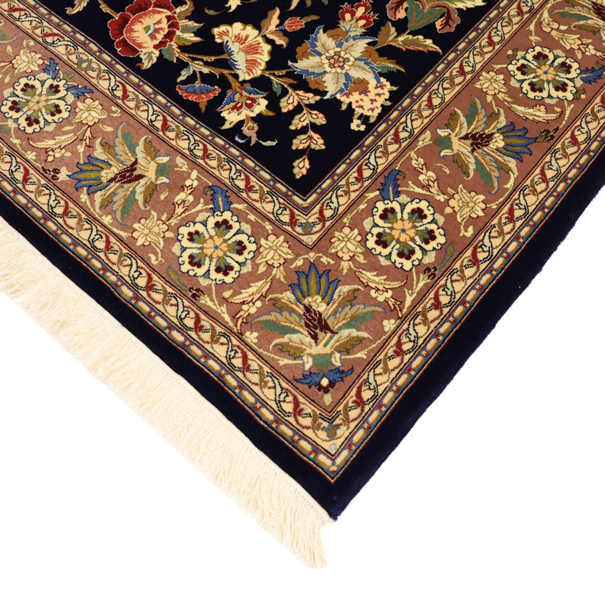 Alfombra Persa - Isfahan - Prima - 151 x 101 cm - azul oscuro