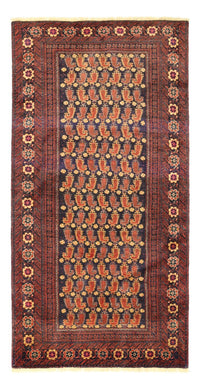 Alfombra de pasillo Alfombra Belutsch - 190 x 98 cm - rojo oscuro