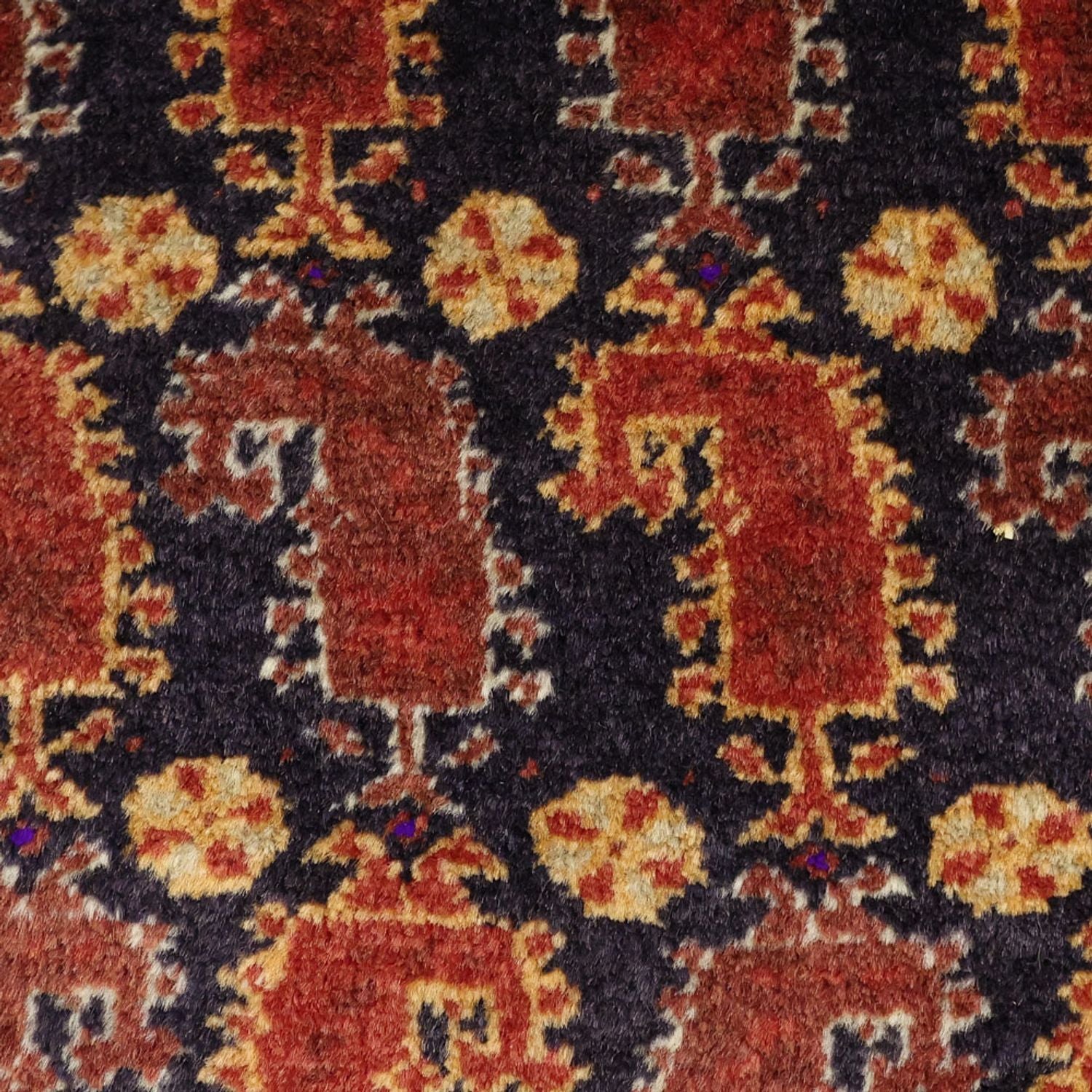 Alfombra de pasillo Alfombra Belutsch - 190 x 98 cm - rojo oscuro