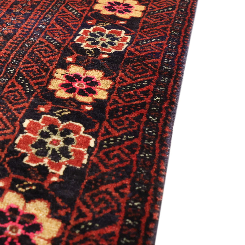 Alfombra de pasillo Alfombra Belutsch - 190 x 98 cm - rojo oscuro