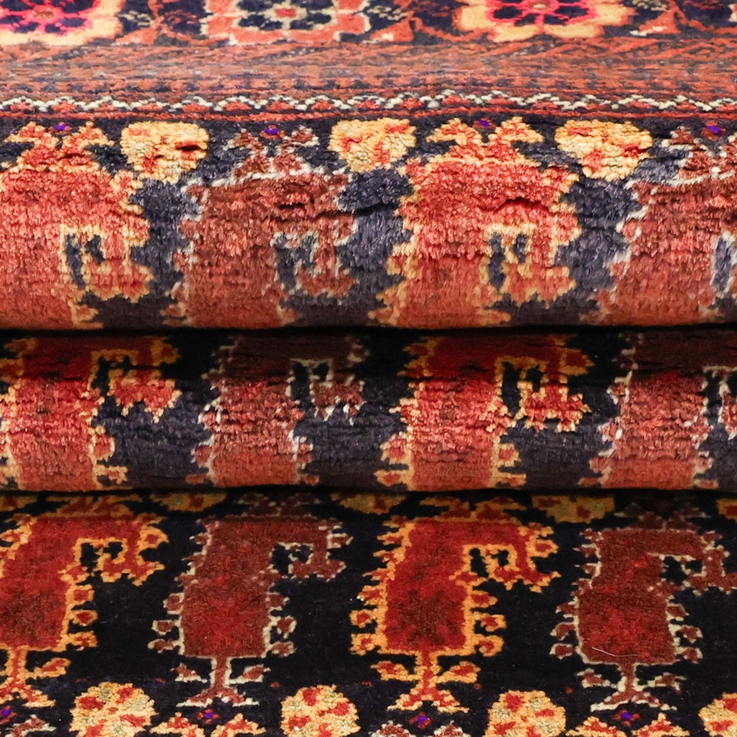 Alfombra de pasillo Alfombra Belutsch - 190 x 98 cm - rojo oscuro