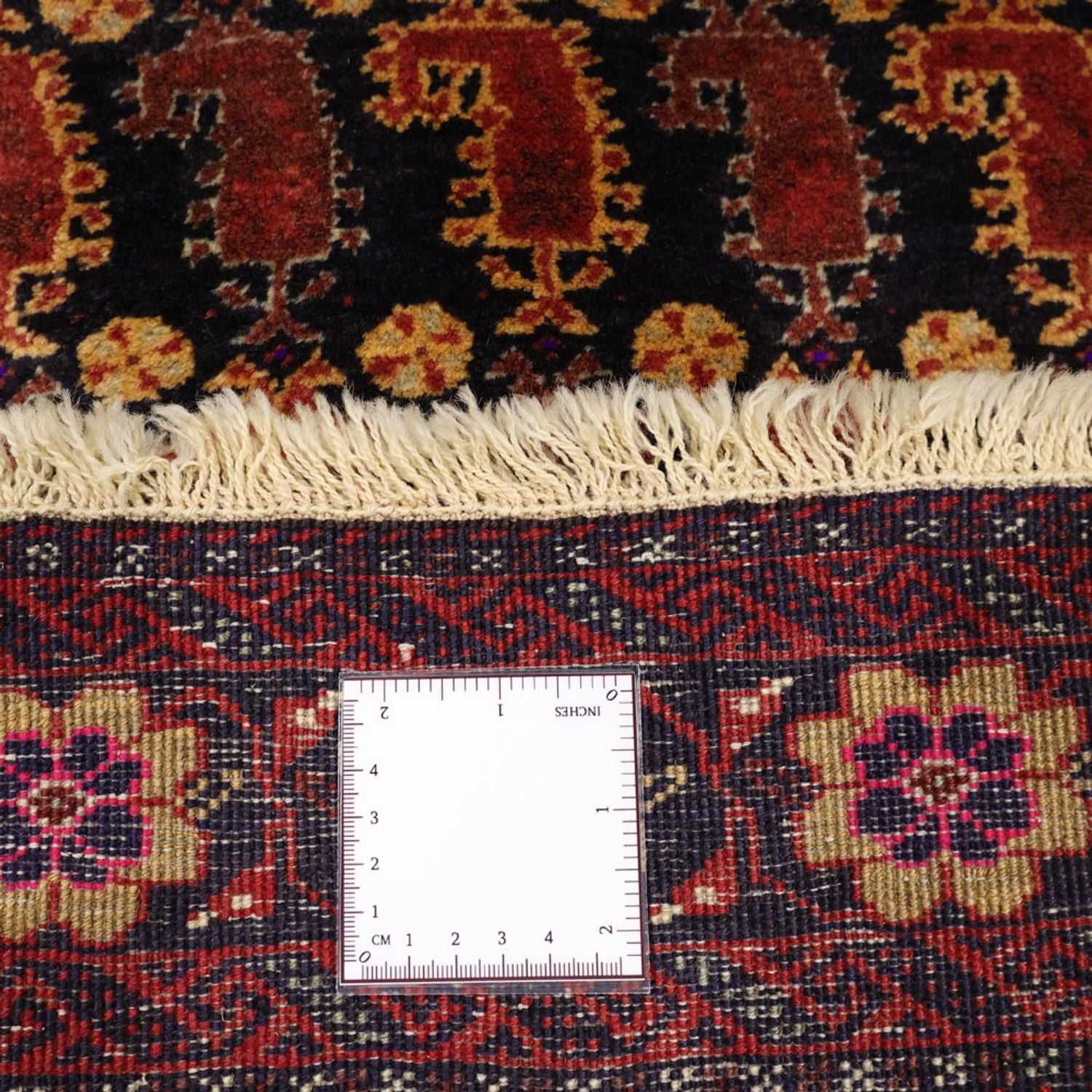 Alfombra de pasillo Alfombra Belutsch - 190 x 98 cm - rojo oscuro