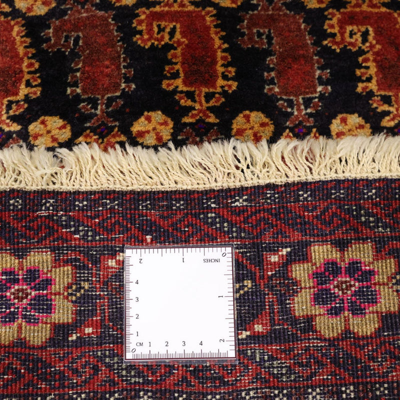 Alfombra de pasillo Alfombra Belutsch - 190 x 98 cm - rojo oscuro