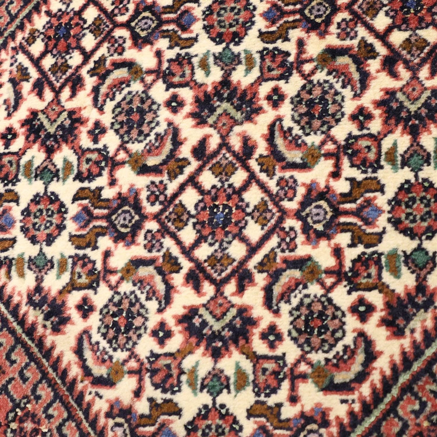 Alfombra persa - Bidjar - 130 x 72 cm - óxido