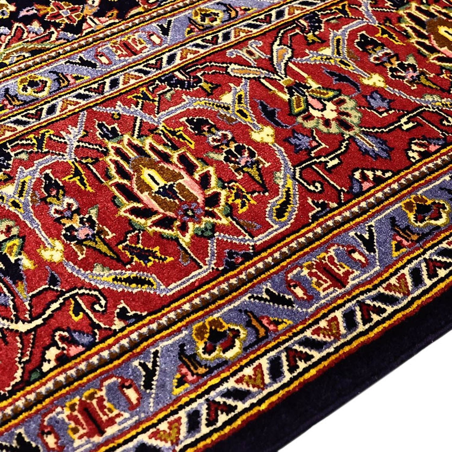 Alfombra persa - Keshan - 208 x 139 cm - rojo oscuro