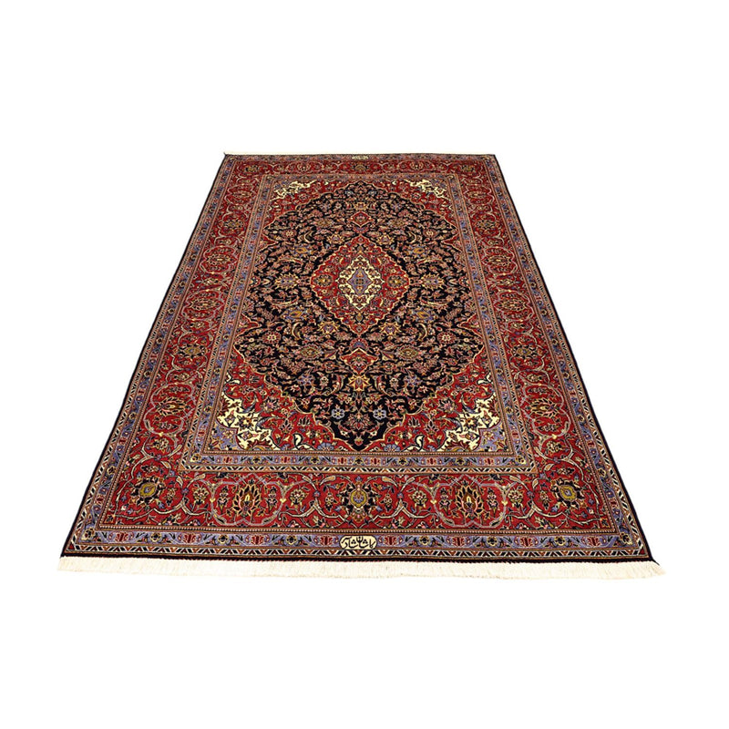 Alfombra persa - Keshan - 208 x 139 cm - rojo oscuro