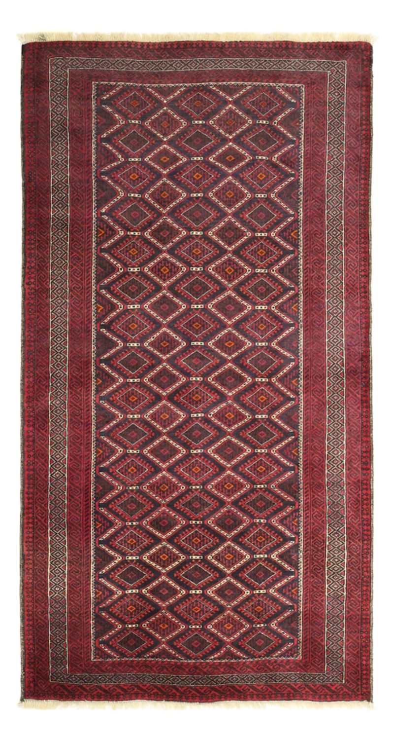 Alfombra de pasillo Alfombra Belutsch - 190 x 103 cm - rojo oscuro