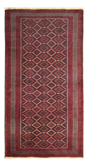 Alfombra de pasillo Alfombra Belutsch - 190 x 103 cm - rojo oscuro