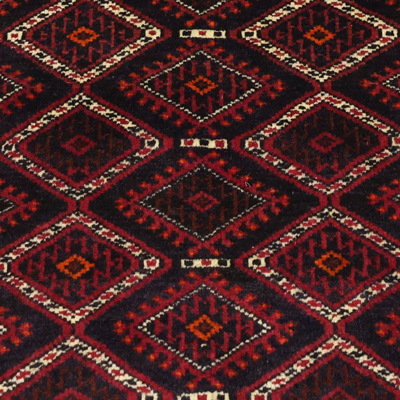 Alfombra de pasillo Alfombra Belutsch - 190 x 103 cm - rojo oscuro