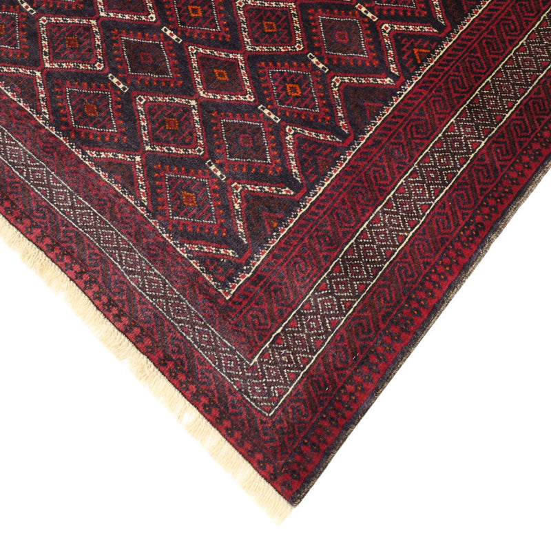Alfombra de pasillo Alfombra Belutsch - 190 x 103 cm - rojo oscuro