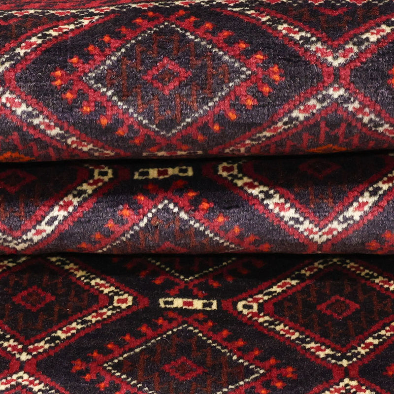 Alfombra de pasillo Alfombra Belutsch - 190 x 103 cm - rojo oscuro