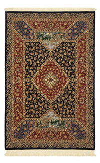 Alfombra persa - Ghom - 154 x 100 cm - beige oscuro