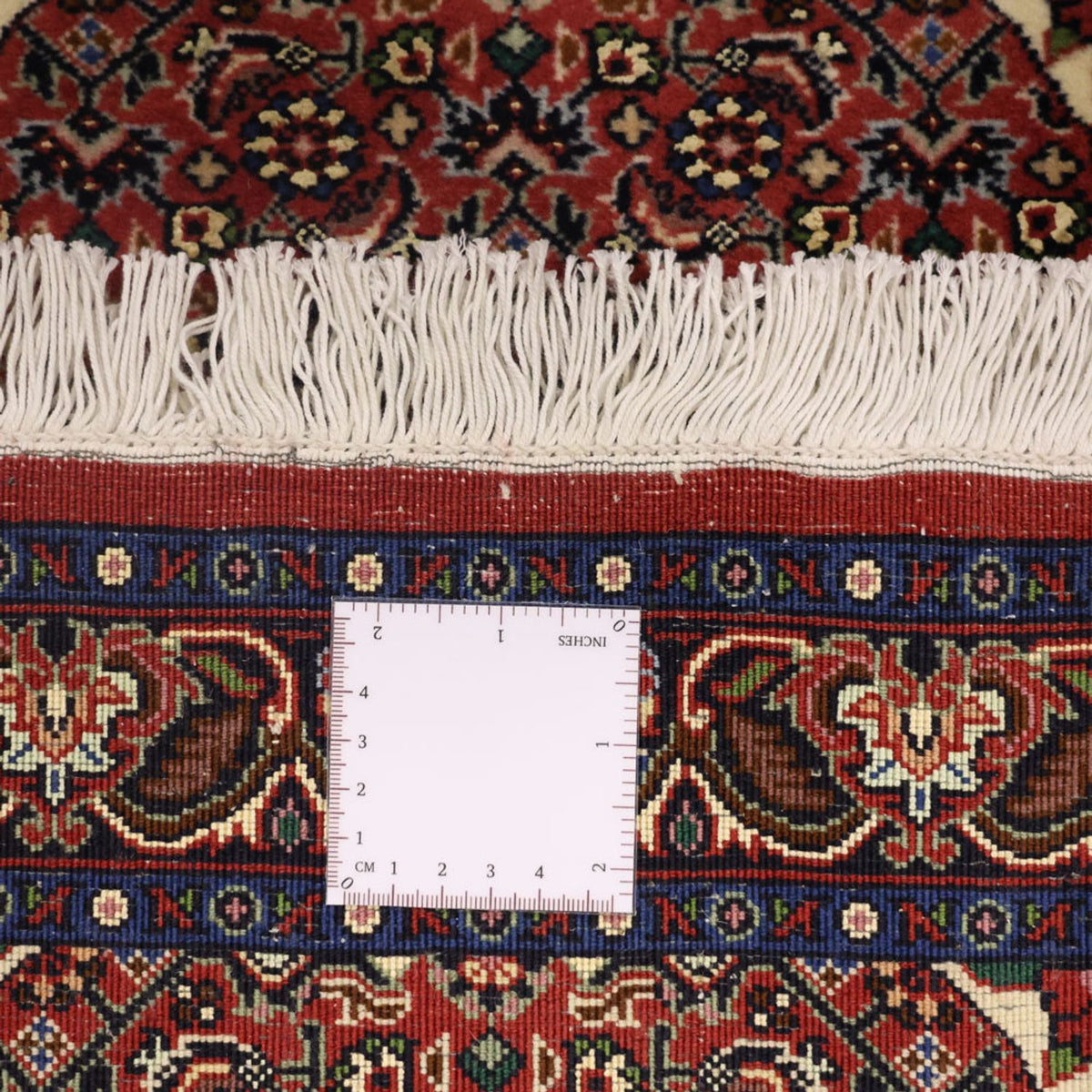 Alfombra persa - Bidjar - 136 x 71 cm - rojo oscuro